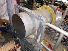 Cut section of the chiller plant inlet piping