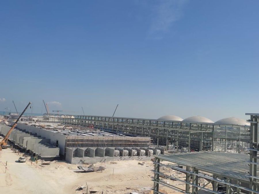 Desalination plant construction site in Jubail